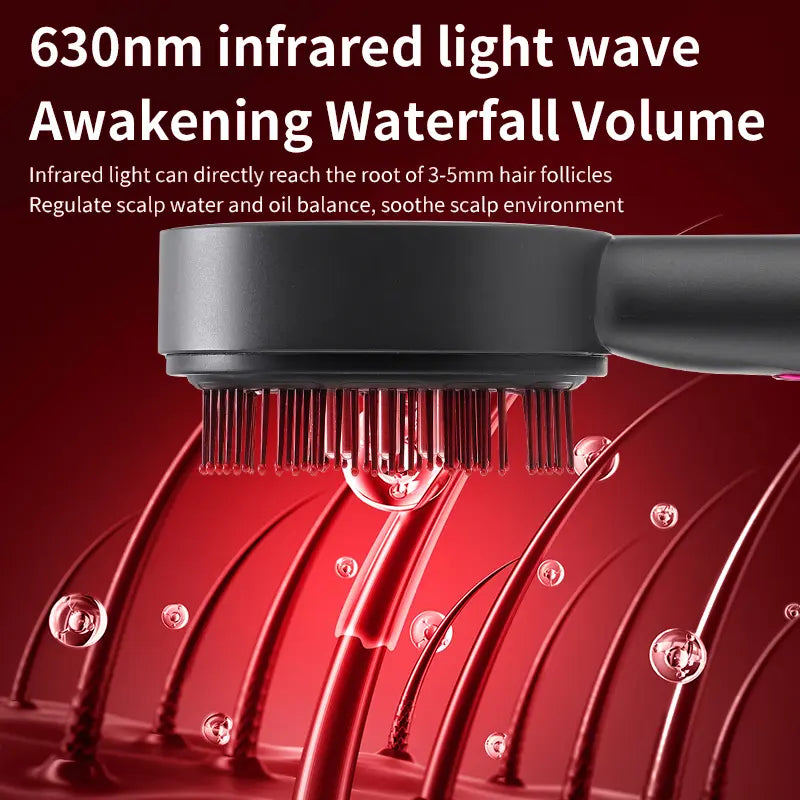 Cordless Electric Scalp Massager, Handheld Hair Scalp Massager, Hair Scalp Massaging Comb, Scalp Scrubber, Hair Massage Tool for Home & Travel Serum Infusion