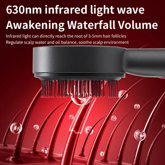 Cordless Electric Scalp Massager, Handheld Hair Scalp Massager, Hair Scalp Massaging Comb, Scalp Scrubber, Hair Massage Tool for Home & Travel Serum Infusion